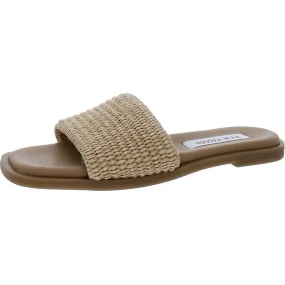 Steven Madden Raffia Slide Sandals - Picture 6 of 6